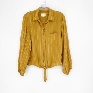 American Eagle Long Sleeve Stripe Top Size Small